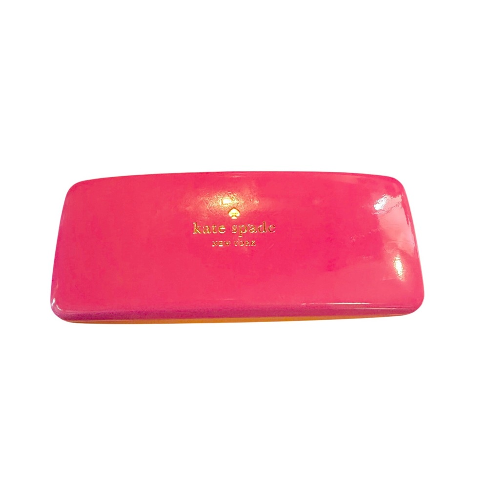 Kate Spade New York Pink Orange Glasses Hard Case Eyeglasses Sunglasses Designer